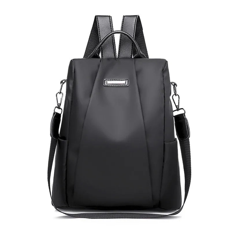 New Women's Multifunction Backpack Casual Solid Color School Bag For Girls Fashion Detachable Strap Travel Shoulder Bag - World Bazaar Life