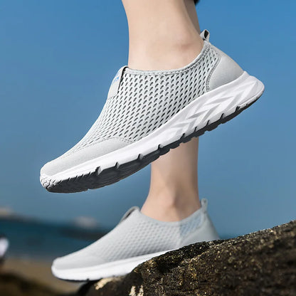 YRZL Men's Breathable Mesh Sneakers - Lightweight & Non-Slip