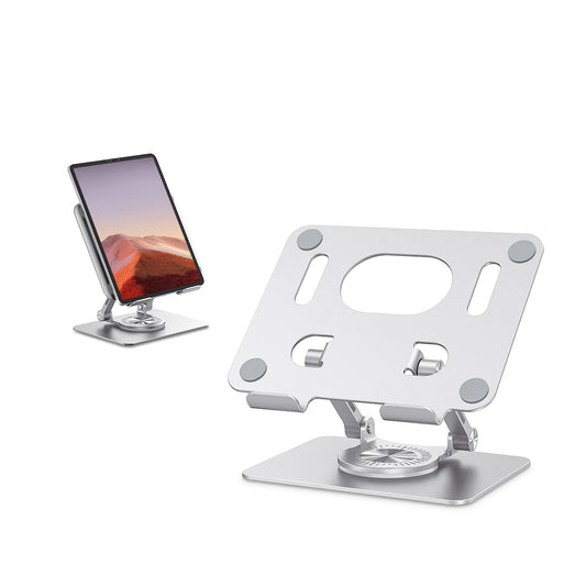 ST02 Tablet Stand Adjustable with 360 Swivel Base Aluminum Tablet Stand Holder Universal Tablet Holder for iPad Samsung - World Bazaar Life