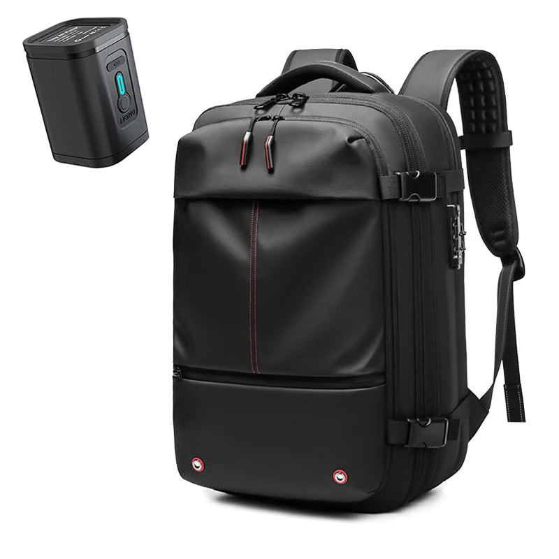 Travel Men 17 inch Laptop Backpack vacuum compression Backpack Business Large Capacity school Backpack expand outdoor backpack - World Bazaar Life