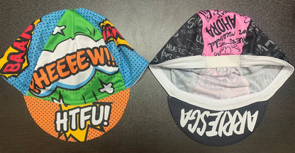 SweetMatt Classic Retro Beer Coffee Ice Cream Cartoon Polyester Cycling Caps Bicycle Quick Dry Sports Hats Summer Bike Balaclava