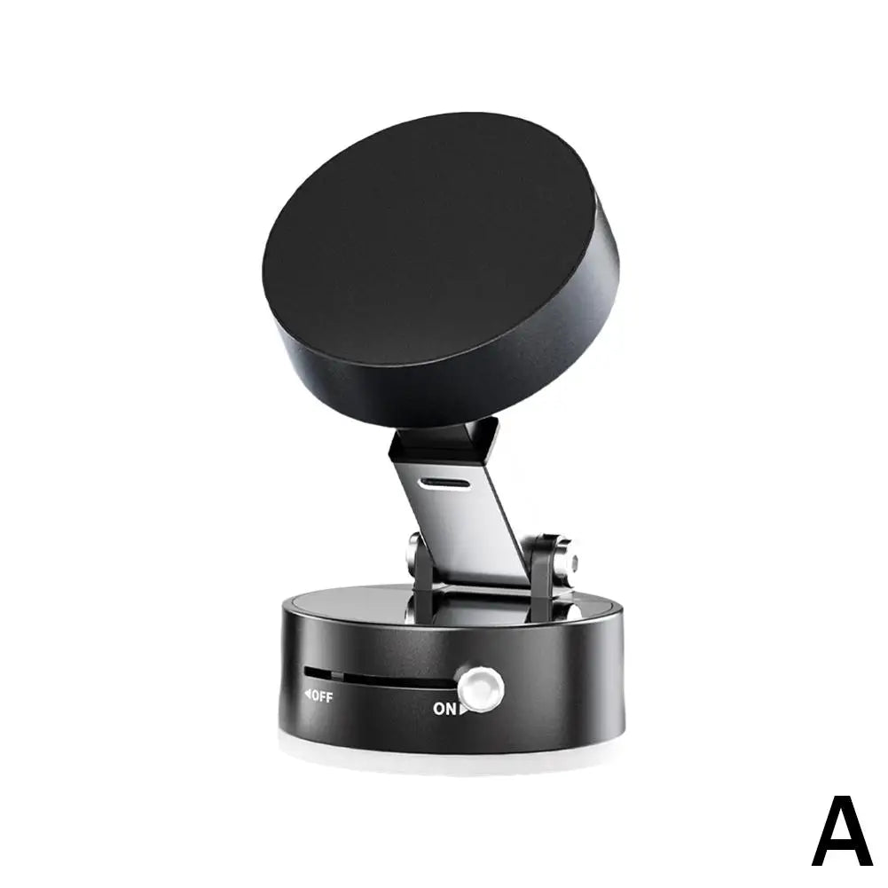 Vacuum Adsorption Magnetic Suction Cup Phone Mount Double Sided Hands-Free Magnetic Cell Phone Holder For Car/Gym/Mirror/Smoot