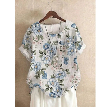 Summer Short Sleeve T-shirts Woman Camisetas Fashion Tops Tee Print Loose Tshirt Ladies Casual Blusas T Shirt Women Clothes-World Bazaar Life