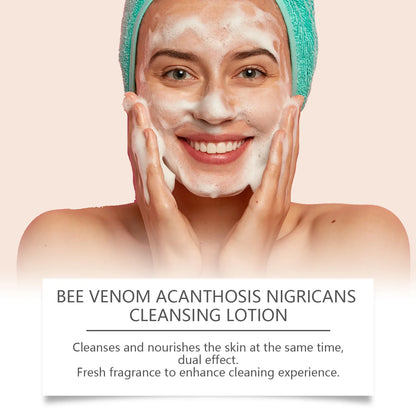Whitening Facial Cleanser Bee Venom Dark Spot Freckle Removing Deep Cleansing Lightening Skin Tone Moisturizing Face Wash Foam