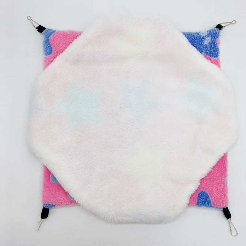 Hammock For Rat Guinea Pig Hamster Cage Double Thick Plush Warm Hanging Tree Bed Small Animal House Nest Sleeping Bag Pet Supply-World Bazaar Life