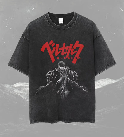 Anime Berserk T-shirts for Men New in Tops and T-shirts Cotton Men's Clothing Y2k Oversized GYM Graphic Sexmachine Vintage T-shi-World Bazaar Life