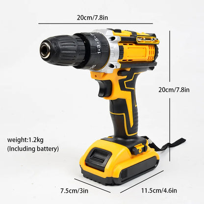 20V Electric Power Drill Kit for Home Repair & Maintenance Tools - World Bazaar Life