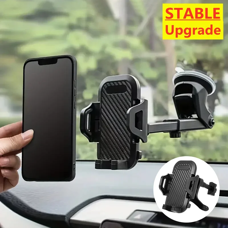 Car Phone Holder 360° Windshield Mobile Cell Support Smartphone Universal Mount Stand For iPhone 12 11 7 8 Samsung Huawei - World Bazaar Life