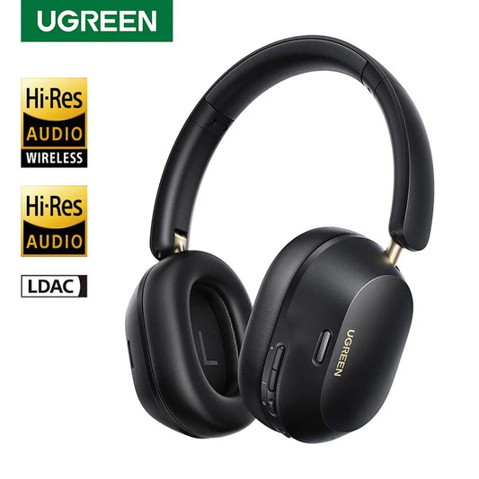 UGREEN Choice Max5c Wireless Bluetooth Headphones 43dB Active Noise Cancellation Hi-Res LDAC 75H Spatial Audio Earbuds Headset-World Bazaar Life