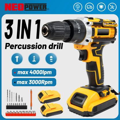 20V Electric Power Drill Kit for Home Repair & Maintenance Tools - World Bazaar Life
