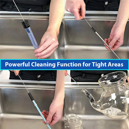 10PCS Multifunctional Nylon Cleaning Brush Set for Straw, Tube & Keyboard - World Bazaar Life