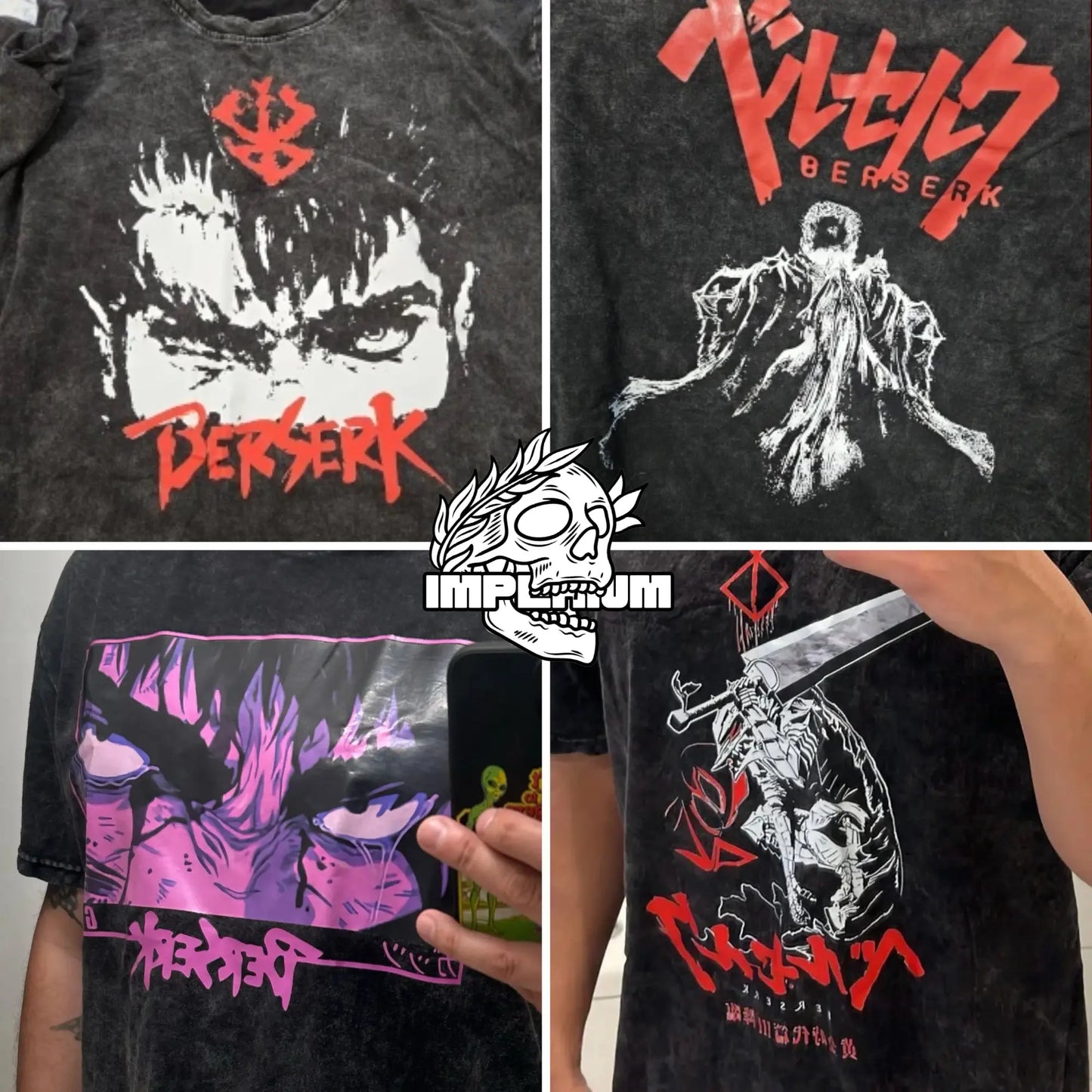 Anime Berserk T-shirts for Men New in Tops and T-shirts Cotton Men's Clothing Y2k Oversized GYM Graphic Sexmachine Vintage T-shi-World Bazaar Life