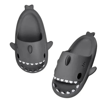 Summer Shark Slippers Women Slides Men Bathroom Flip Flops Home Anti-Skid Flat Shoes Outdoor Slipper Children's Funny Sandals