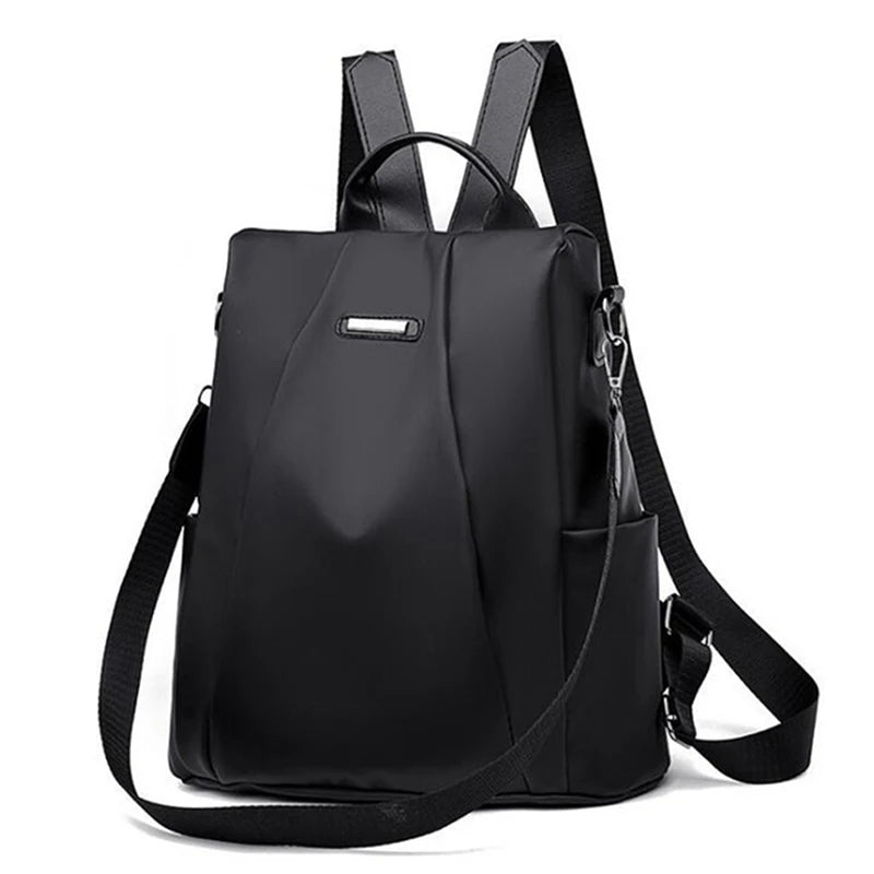 New Women's Multifunction Backpack Casual Solid Color School Bag For Girls Fashion Detachable Strap Travel Shoulder Bag - World Bazaar Life