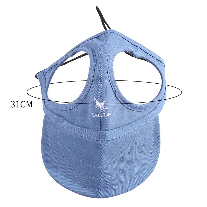 Small Puppy Pets Summer Solid Color Cap Dog Baseball Visor Hat Outdoor Accessories Sun Bonnet Travelhelmet-World Bazaar Life