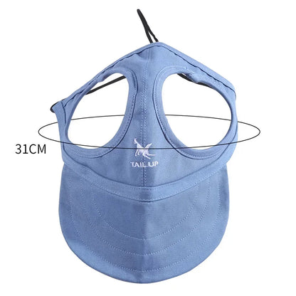 Small Puppy Pets Summer Solid Color Cap Dog Baseball Visor Hat Outdoor Accessories Sun Bonnet Travelhelmet-World Bazaar Life