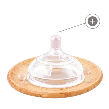 New 0-36 months baby nano-silicone bottle 240ml 150ml with handle Breastmilk-like design Soft milk pulling - World Bazaar Life
