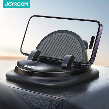 Joyroom Dashboard Car Phone Holder Universal 360° Rotation Silicone Phone Mount One-Handed Operation Phone Holder For Car Use - World Bazaar Life