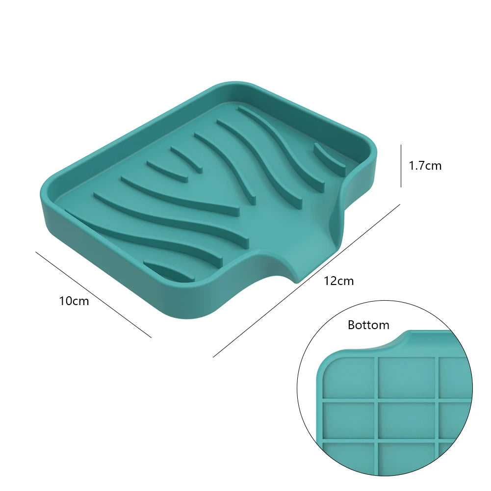 Silicone Drain Pad Countertop Protector Faucet Splash Guard Tray - World Bazaar Life