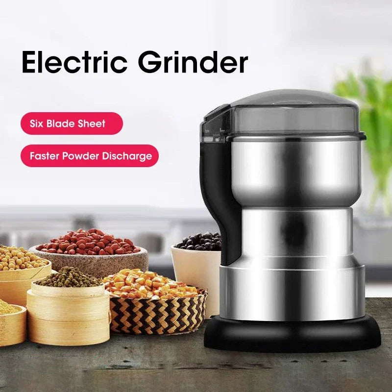 400W Electric Grinder Coffee Kitchen Beans Cereal Nuts Spices Grains Multifunctional Grinder Machine for Home Coffee Grinders-World Bazaar Life