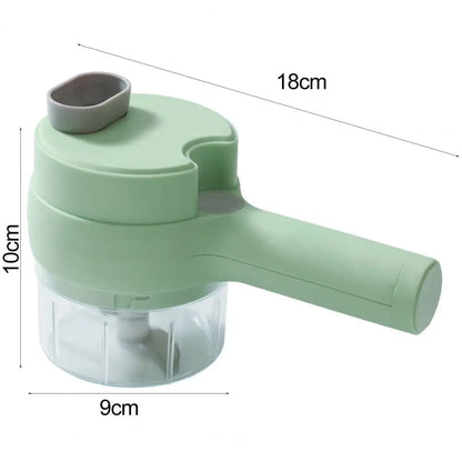 Garlic Grinder With Handle Electric Meat Mincer Garlic Chopper Chili Ginger Fruit Vegetable Onion Cutter  Kitchen Cooking Gadget