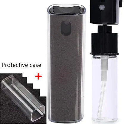 2 in 1 Microfiber Screen Cleaner Spray Bottle Mobile Phone Tablet Computer Microfiber Cloth Cleaning Wipes For iPhone Samsung Mi