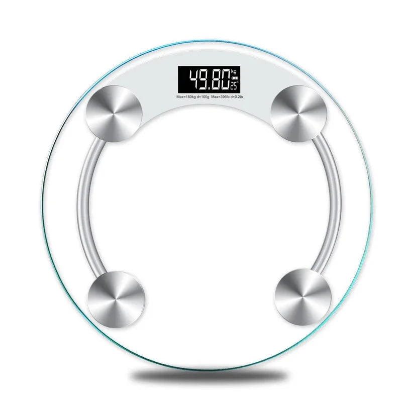 Round Transparent Digital Scale Body Weight Scale Floor Electronic Scales LCD Scales Body Weighing Scale For Bathroom-World Bazaar Life