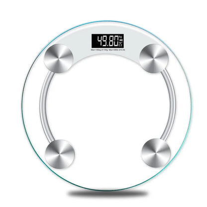 Round Transparent Digital Scale Body Weight Scale Floor Electronic Scales LCD Scales Body Weighing Scale For Bathroom-World Bazaar Life