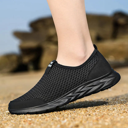 YRZL Men's Breathable Mesh Sneakers - Lightweight & Non-Slip