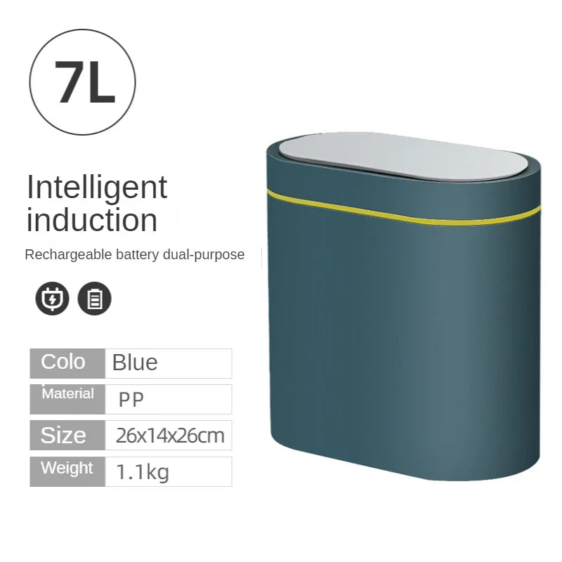 7L Smart Sensor Trash Can – Automatic Touchless Kitchen & Bathroom Bin