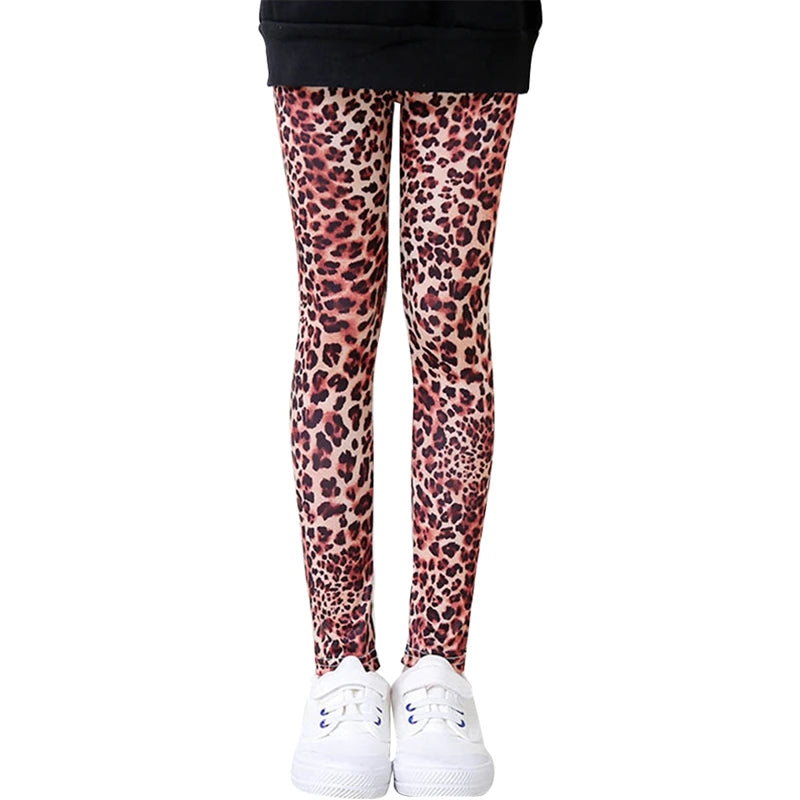 Spring Autumn Kids Pants for Girls Cartoon Girls Leggings Elastic Kids Dance Pants Thickened Kids Clothing for 4-12 Years Old-World Bazaar Life