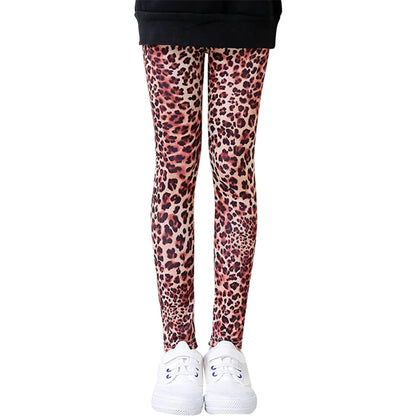 Spring Autumn Kids Pants for Girls Cartoon Girls Leggings Elastic Kids Dance Pants Thickened Kids Clothing for 4-12 Years Old-World Bazaar Life