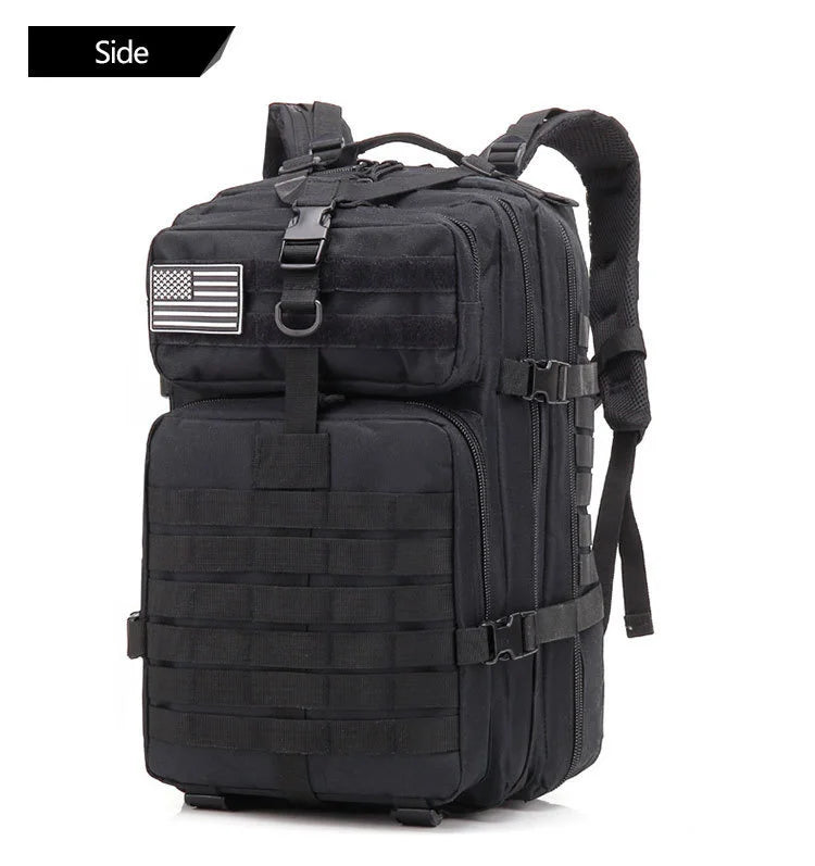 QT&QY 50L Man Tactical Backpacks Survival Traveling Bags Hking Outdoor 3P Assault Pack EDC Molle Pack For Trekking Hunting Bag - World Bazaar Life