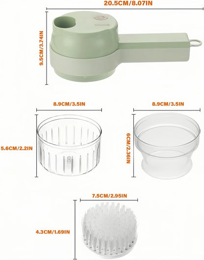 Electric Food Processor Wireless Charging Cutting Vegetables Minced Meat for Household Handheld Tool Complementary Food Machine