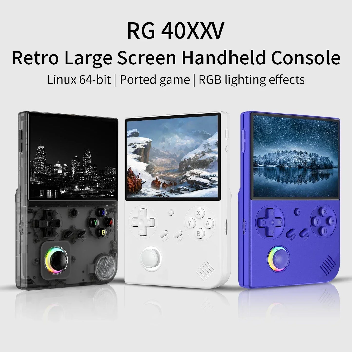 ANBERNIC RG 40XXV 4.0inch IPS Screen Retro Handheld Game Console Video Player  Linux 5G WIFI Bluetooth 256G 300+ PSP Games Gift