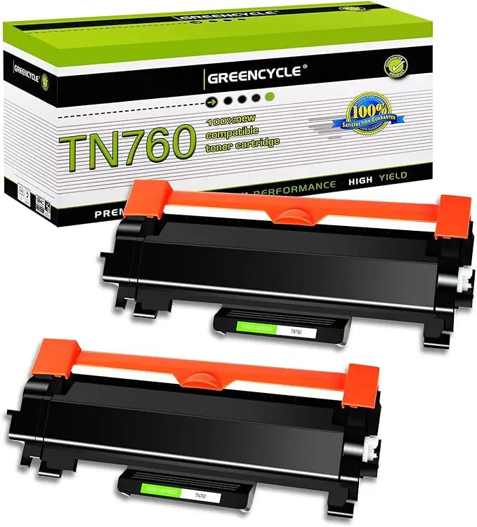 Greencycle TN760 TN730 Toner Cartridge Compatible for Brother TN-760 TN-730 with CHIP Use with DCP-L2550DW HL-L2350DW  Printer - World Bazaar Life