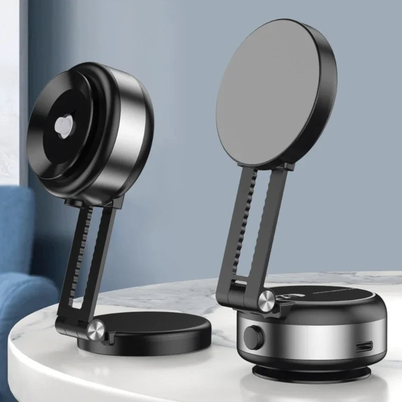 Car Mount Bracket Rack with Electric Vacuum Grip Nonslip Adjustable Dashboard Stand for 4.7" Phone Navigation Travel Use