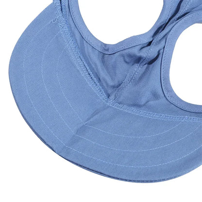 Small Puppy Pets Summer Solid Color Cap Dog Baseball Visor Hat Outdoor Accessories Sun Bonnet Travelhelmet-World Bazaar Life