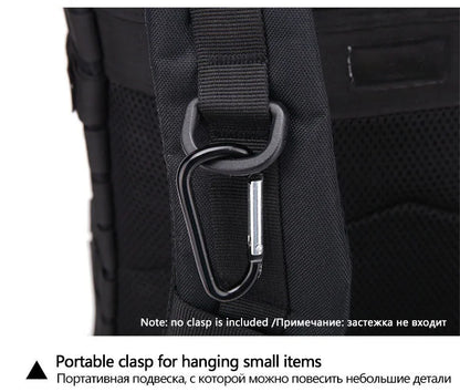 QT&QY 50L Man Tactical Backpacks Survival Traveling Bags Hking Outdoor 3P Assault Pack EDC Molle Pack For Trekking Hunting Bag - World Bazaar Life