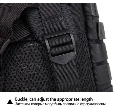 QT&QY 50L Man Tactical Backpacks Survival Traveling Bags Hking Outdoor 3P Assault Pack EDC Molle Pack For Trekking Hunting Bag - World Bazaar Life