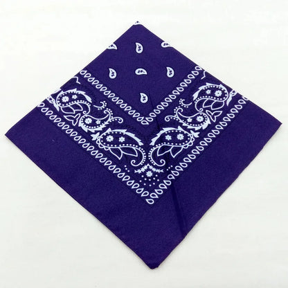 Unisex Men Women Bandana Hairband Cowboy Mens Biker Sports Headwear Wrist Hairwrap Single Sided Head Wrap Scarf Paisley - World Bazaar Life