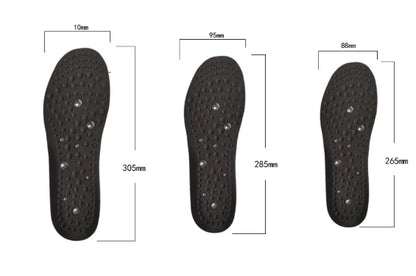 1 Pair High-end Acupressure Foot Insoles for Men Women Orthopedic Gel Magnetic Shoe Inserts Magnet Technology Support Insole - World Bazaar Life