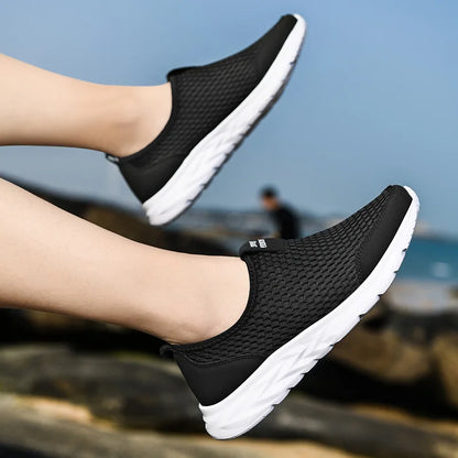YRZL Men's Breathable Mesh Sneakers - Lightweight & Non-Slip