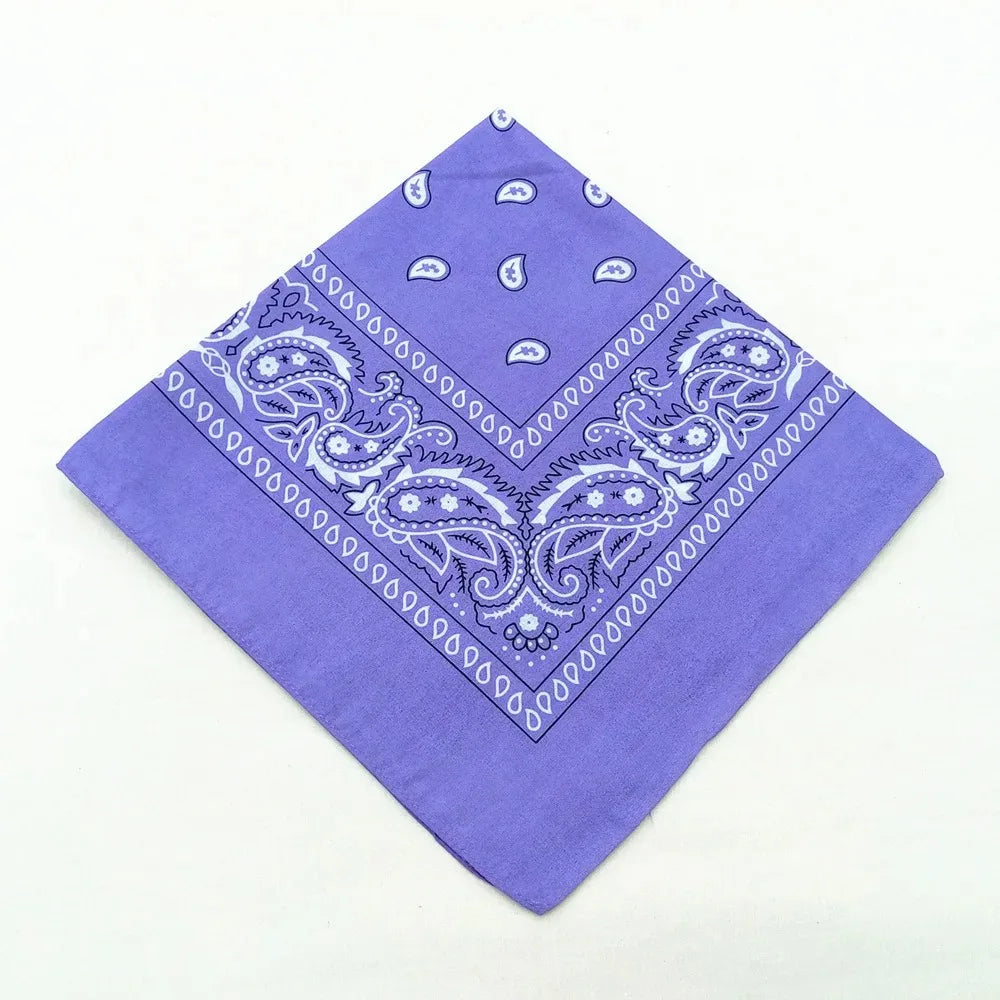 Unisex Men Women Bandana Hairband Cowboy Mens Biker Sports Headwear Wrist Hairwrap Single Sided Head Wrap Scarf Paisley - World Bazaar Life
