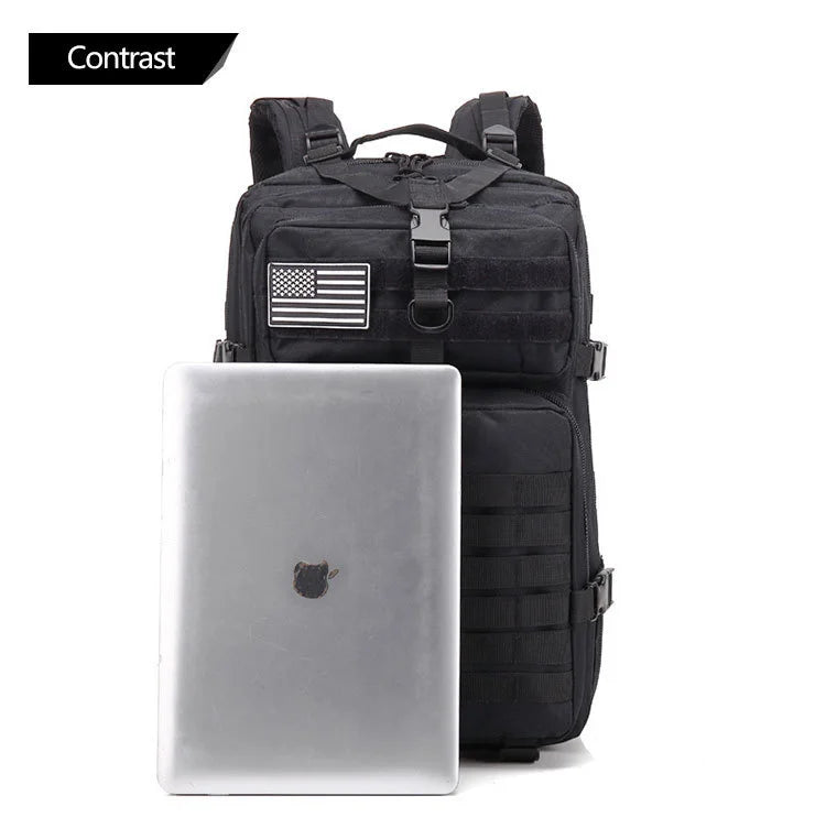QT&QY 50L Man Tactical Backpacks Survival Traveling Bags Hking Outdoor 3P Assault Pack EDC Molle Pack For Trekking Hunting Bag - World Bazaar Life