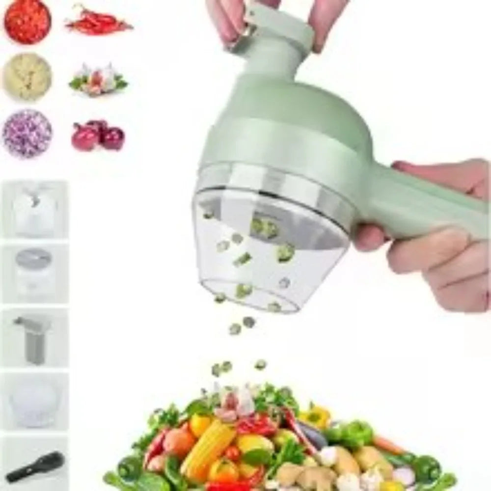 Electric Food Processor Wireless Charging Cutting Vegetables Minced Meat for Household Handheld Tool Complementary Food Machine