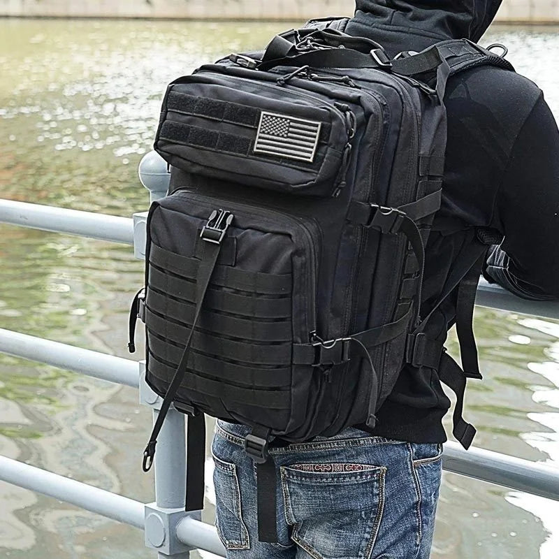 QT&QY 50L Man Tactical Backpacks Survival Traveling Bags Hking Outdoor 3P Assault Pack EDC Molle Pack For Trekking Hunting Bag - World Bazaar Life
