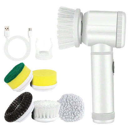 New Wireless Electric Cleaning Brush 5 in 1 Housework Kitchen Dishwashing Brush Bathtub Tile Professional Cleaning Brush