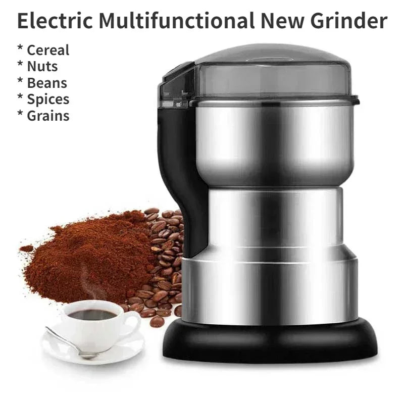 400W Electric Grinder Coffee Kitchen Beans Cereal Nuts Spices Grains Multifunctional Grinder Machine for Home Coffee Grinders-World Bazaar Life