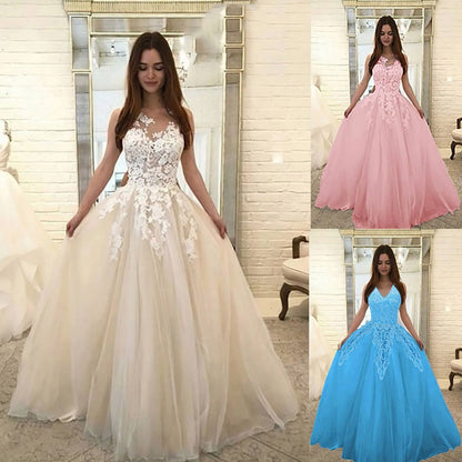 Elegant Lace V-Neck Maxi Dress – Sleeveless Summer Party Wear